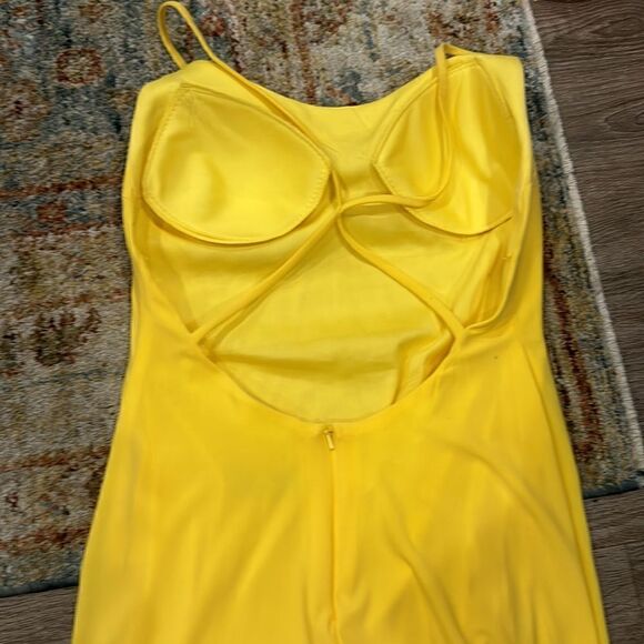 Mac Duggal Rhinestone Encrusted Side Slit Cami Bodycon Gown - Picture 7 of 13